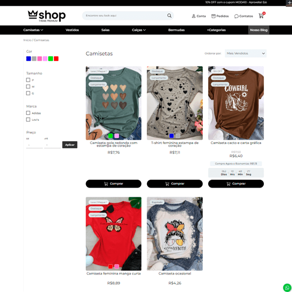 Loja Nuvemshop - Shop DevRocket